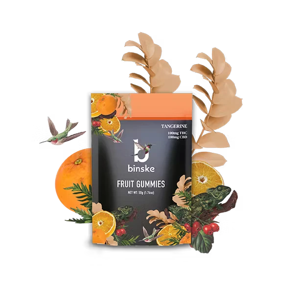 Binske Tangerine 1:1 Fruit Gummies
