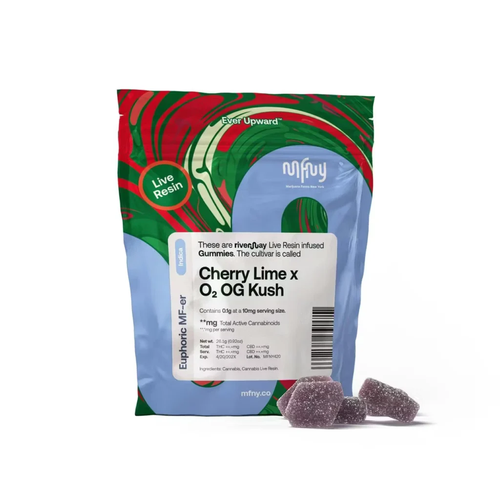 MFNY - Cherry Lime x O2 OG Kush Live Resin Gummies 10pk - 100mg
