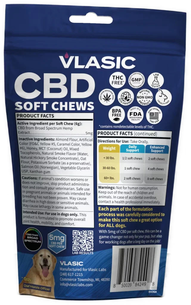 Vlasic Labs - CBD Salmon Dog Chews